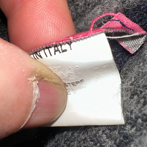 Amati Boiled Wool Layered Multicolor Cap Hat Bow Charm Made In Italy - Picture 6 of 7